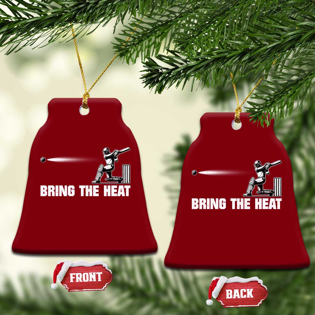 Cricket Player Ceramic Ornament Bring The Heat Batting