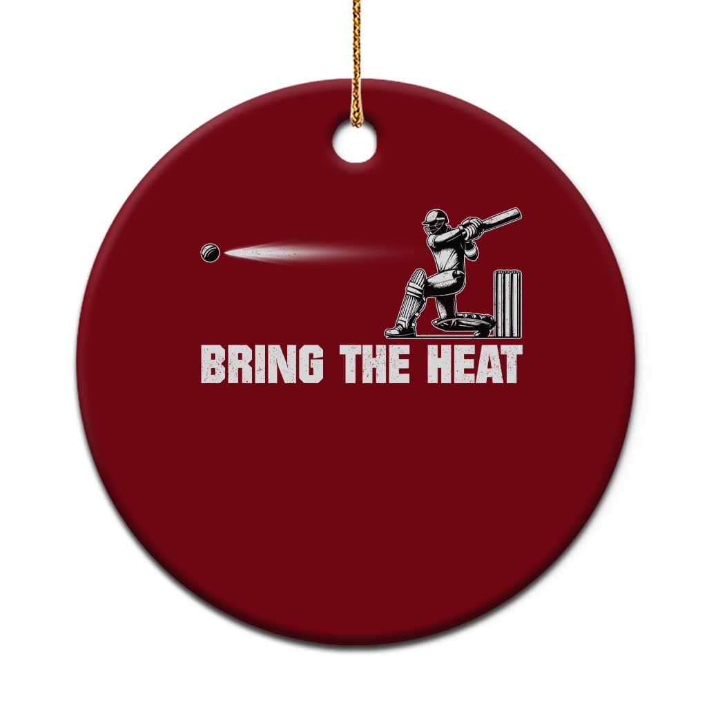 Cricket Player Ceramic Ornament Bring The Heat Batting