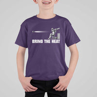 Cricket Player T Shirt For Kid Bring The Heat Batting