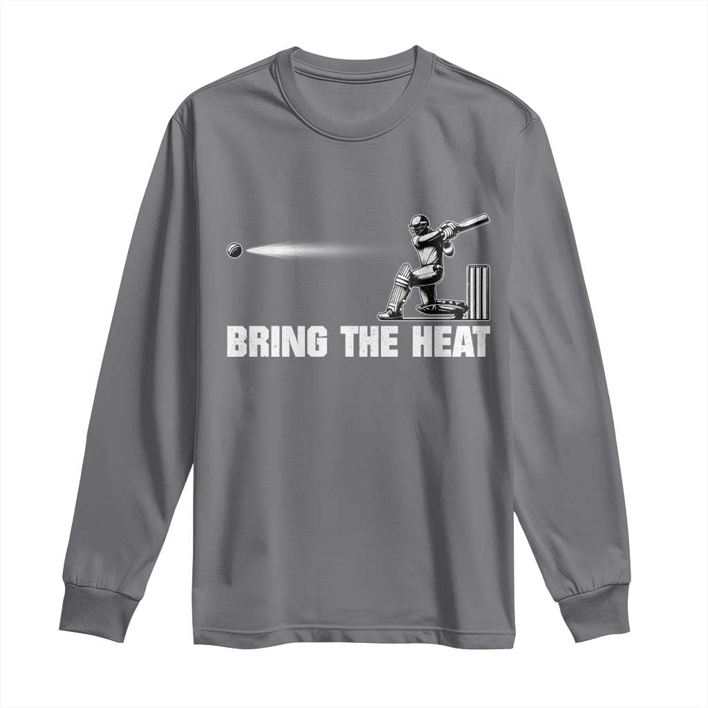 Cricket Player Long Sleeve Shirt Bring The Heat Batting