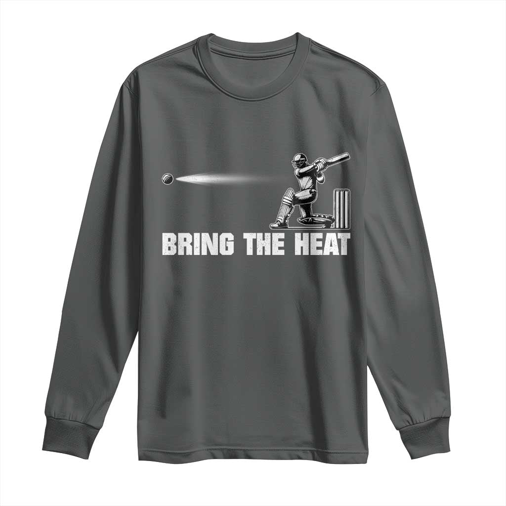 Cricket Player Long Sleeve Shirt Bring The Heat Batting