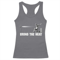 Cricket Player Racerback Tank Top Bring The Heat Batting