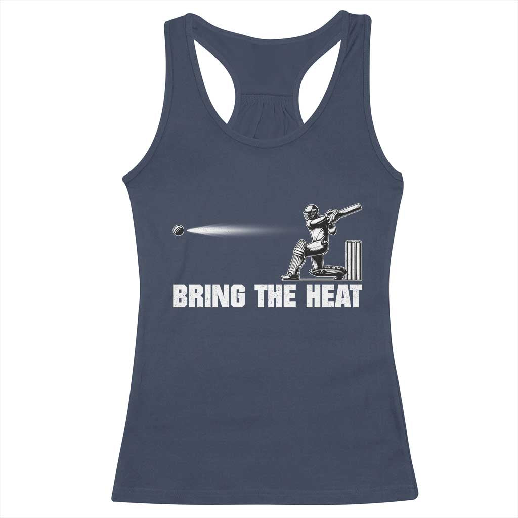 Cricket Player Racerback Tank Top Bring The Heat Batting