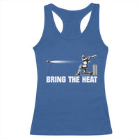 Cricket Player Racerback Tank Top Bring The Heat Batting