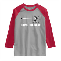 Cricket Player Raglan Shirt Bring The Heat Batting