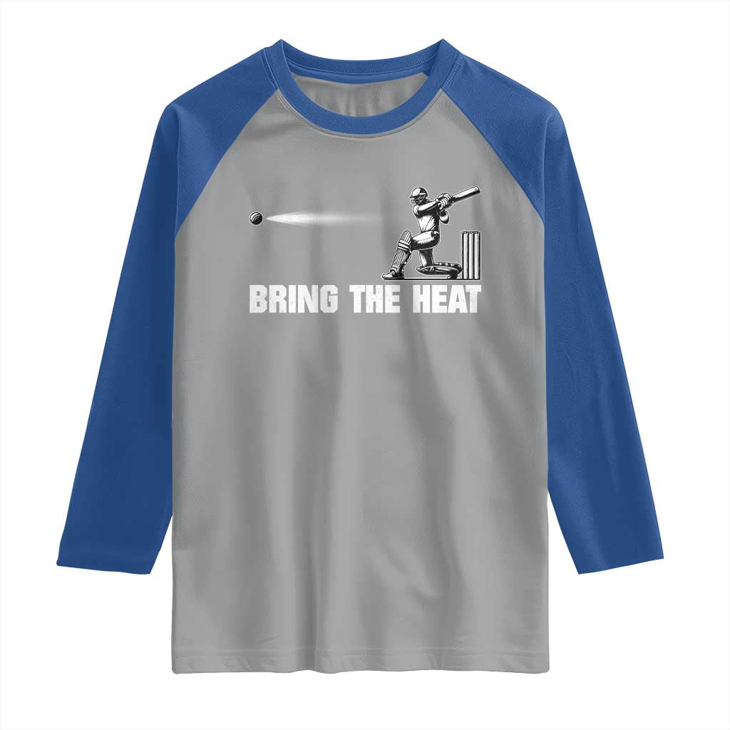 Cricket Player Raglan Shirt Bring The Heat Batting