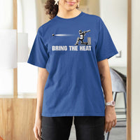 Cricket Player T Shirt For Women Bring The Heat Batting