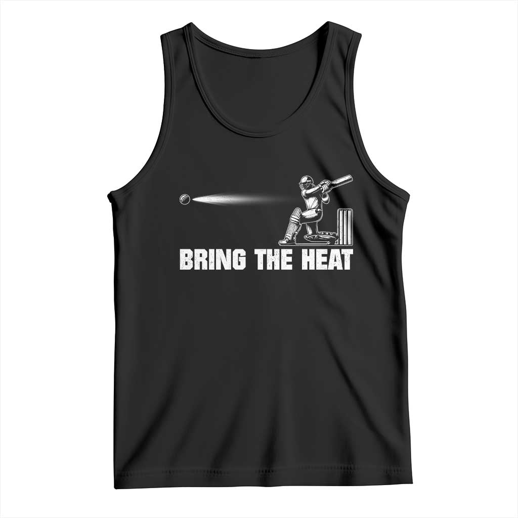 Cricket Player Tank Top Bring The Heat Batting