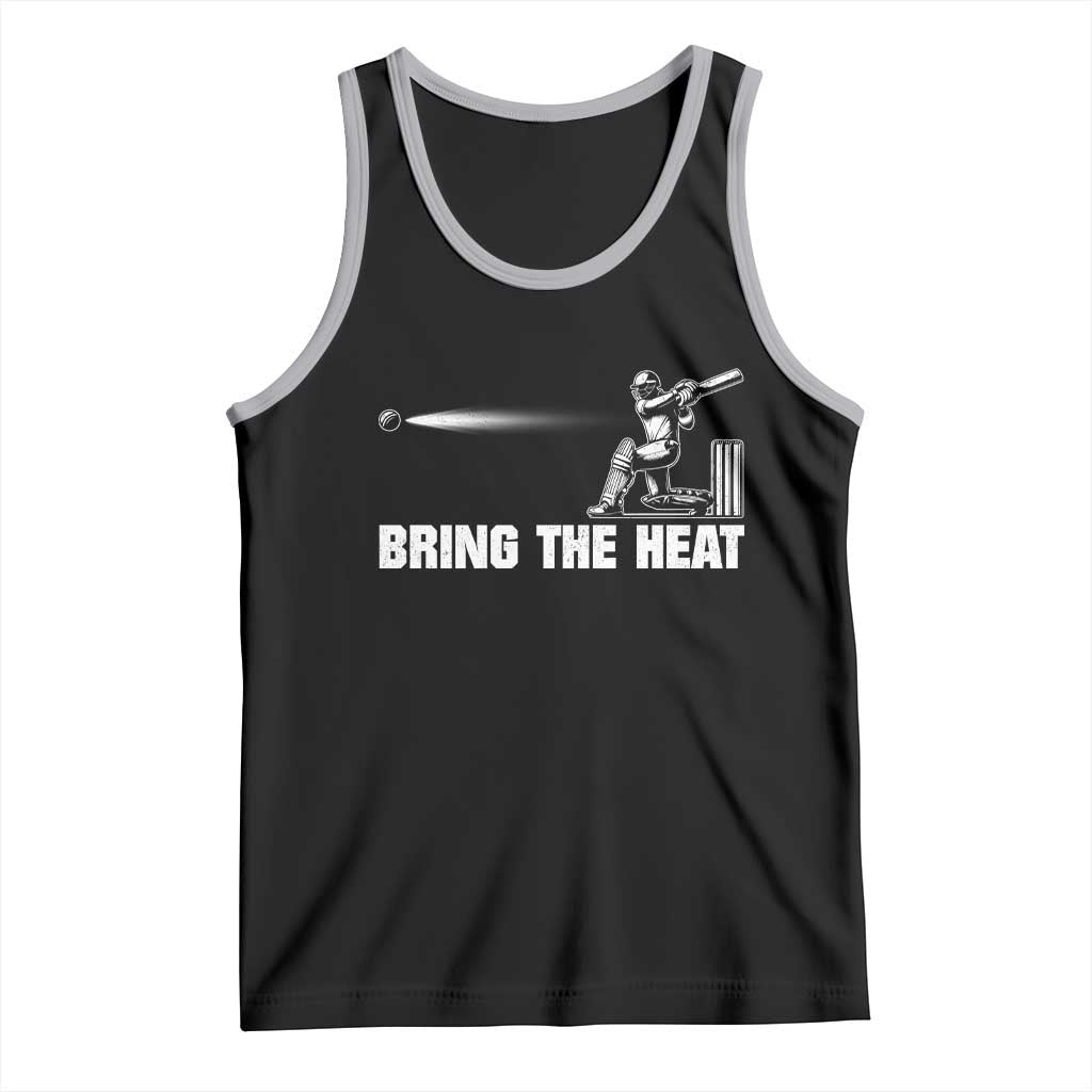 Cricket Player Tank Top Bring The Heat Batting