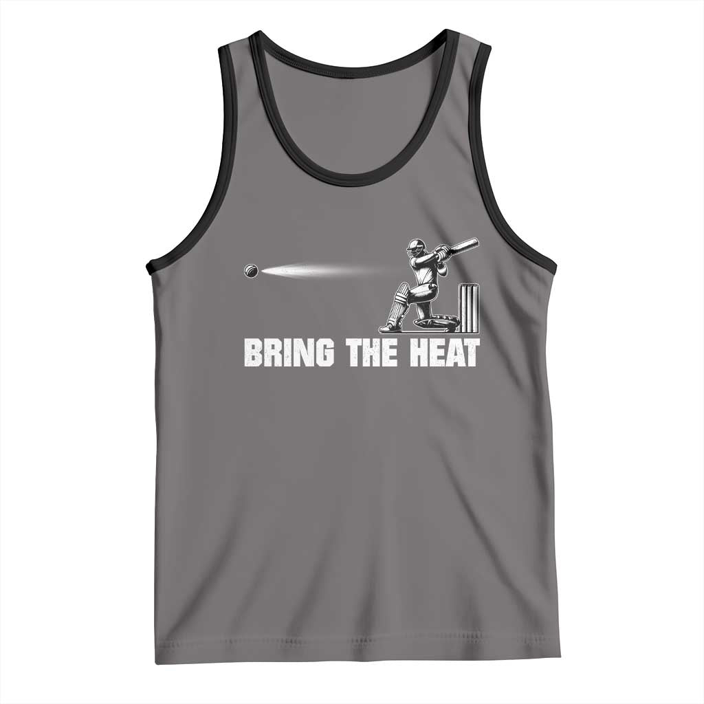 Cricket Player Tank Top Bring The Heat Batting