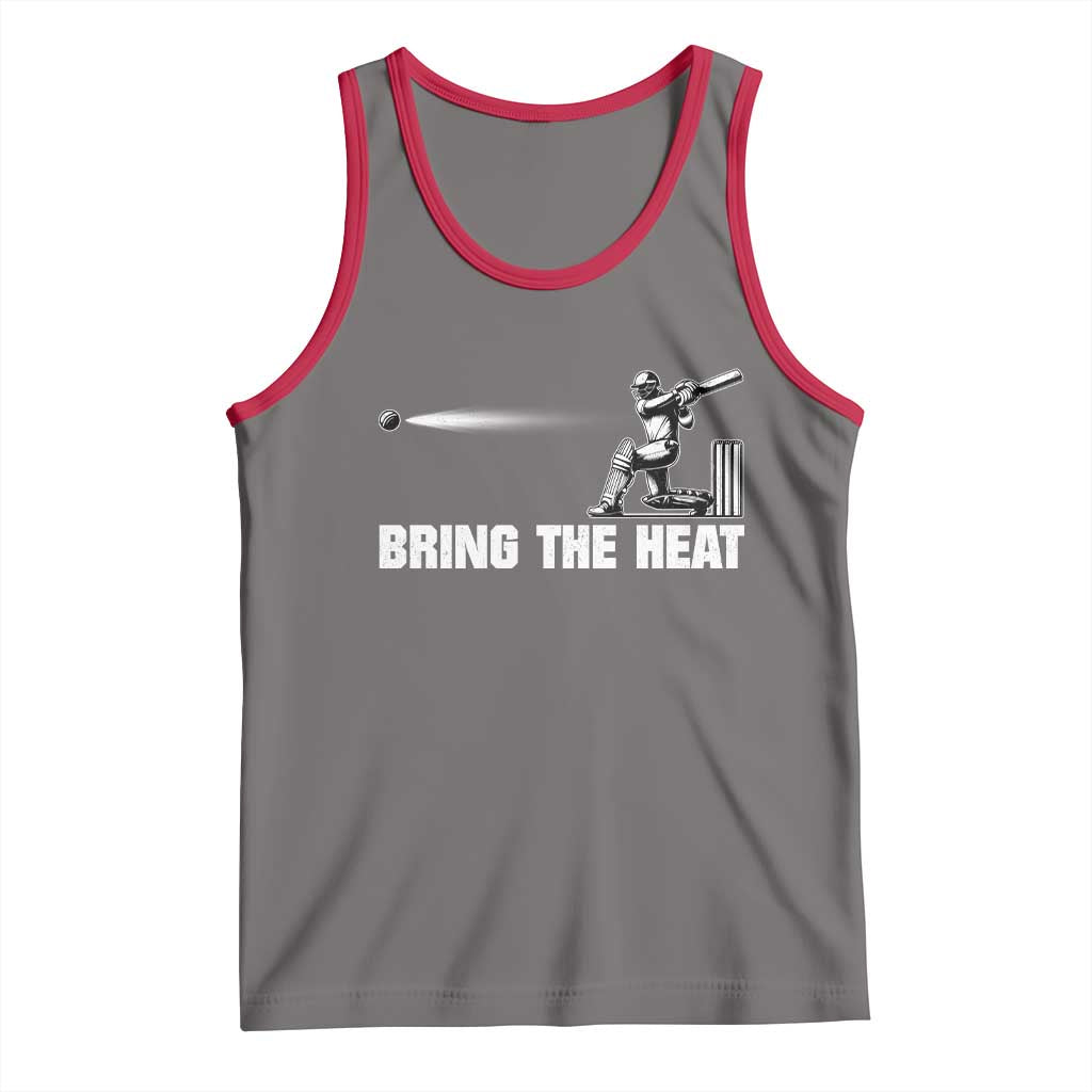 Cricket Player Tank Top Bring The Heat Batting