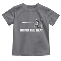 Cricket Player Toddler T Shirt Bring The Heat Batting
