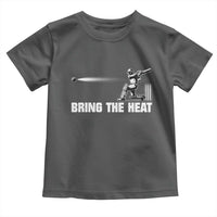 Cricket Player Toddler T Shirt Bring The Heat Batting