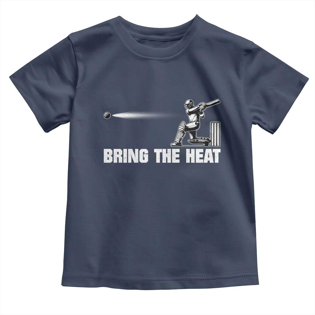 Cricket Player Toddler T Shirt Bring The Heat Batting