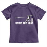 Cricket Player Toddler T Shirt Bring The Heat Batting