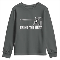 Cricket Player Youth Sweatshirt Bring The Heat Batting