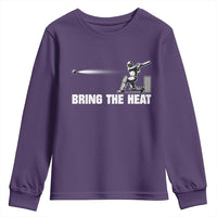 Cricket Player Youth Sweatshirt Bring The Heat Batting