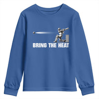 Cricket Player Youth Sweatshirt Bring The Heat Batting
