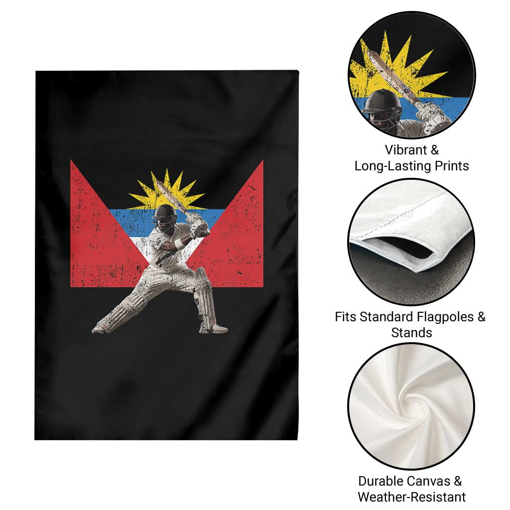 Antigua and Barbuda Cricket Garden Flag Retro Vintage Sport Antiguan Flag West Indies Fan