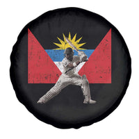 Antigua and Barbuda Cricket Spare Tire Cover Retro Vintage Sport Antiguan Flag West Indies Fan