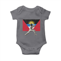 Antigua and Barbuda Cricket Baby Onesie Retro Vintage Sport Antiguan Flag West Indies Fan
