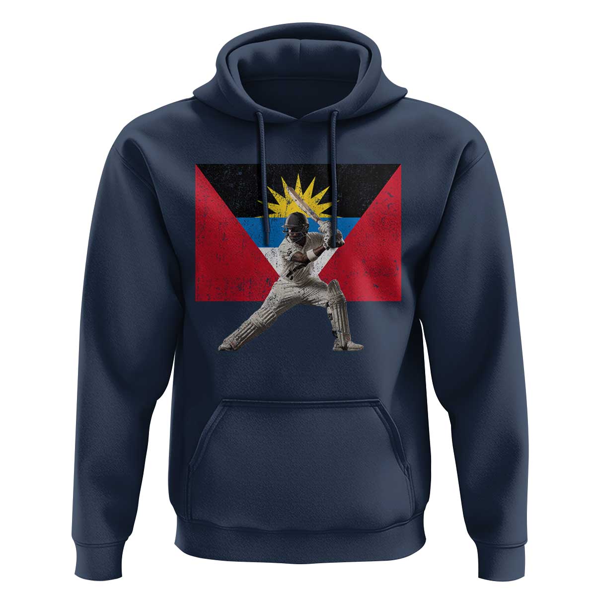 Antigua and Barbuda Cricket Hoodie Retro Vintage Sport Antiguan Flag West Indies Fan