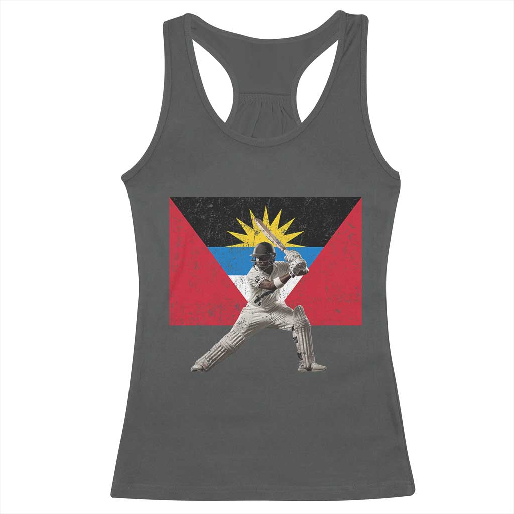Antigua and Barbuda Cricket Racerback Tank Top Retro Vintage Sport Antiguan Flag West Indies Fan
