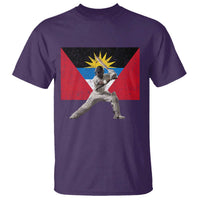 Antigua and Barbuda Cricket T Shirt Retro Vintage Sport Antiguan Flag West Indies Fan