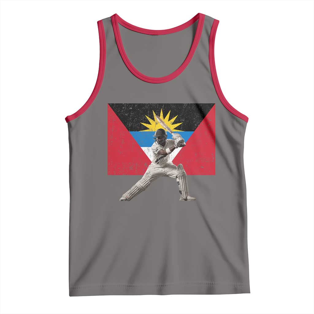 Antigua and Barbuda Cricket Tank Top Retro Vintage Sport Antiguan Flag West Indies Fan