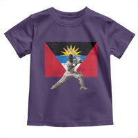 Antigua and Barbuda Cricket Toddler T Shirt Retro Vintage Sport Antiguan Flag West Indies Fan