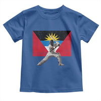 Antigua and Barbuda Cricket Toddler T Shirt Retro Vintage Sport Antiguan Flag West Indies Fan