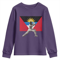 Antigua and Barbuda Cricket Youth Sweatshirt Retro Vintage Sport Antiguan Flag West Indies Fan
