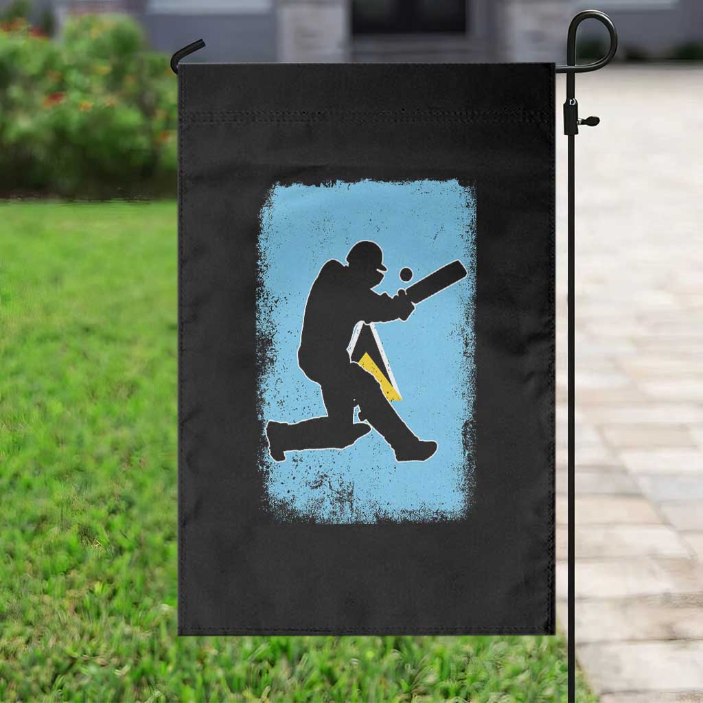 Saint Lucia Cricket Garden Flag Retro Vintage Sport Saint Lucian Flag West Indies Cricket Fan