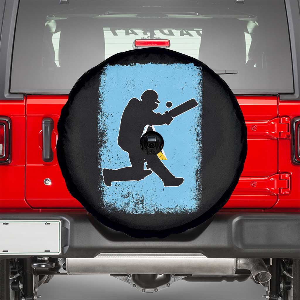 Saint Lucia Cricket Spare Tire Cover Retro Vintage Sport Saint Lucian Flag West Indies Cricket Fan