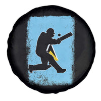 Saint Lucia Cricket Spare Tire Cover Retro Vintage Sport Saint Lucian Flag West Indies Cricket Fan