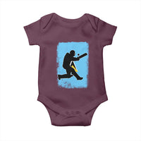 Saint Lucia Cricket Baby Onesie Retro Vintage Sport Saint Lucian Flag West Indies Cricket Fan