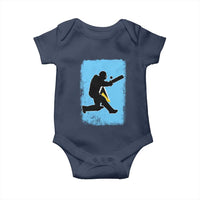Saint Lucia Cricket Baby Onesie Retro Vintage Sport Saint Lucian Flag West Indies Cricket Fan