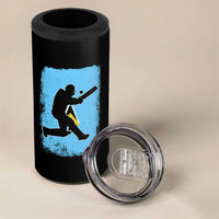 Saint Lucia Cricket 4 in 1 Can Cooler Tumbler Retro Vintage Sport Saint Lucian Flag West Indies Cricket Fan