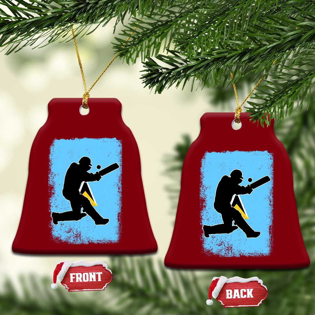 Saint Lucia Cricket Ceramic Ornament Retro Vintage Sport Saint Lucian Flag West Indies Cricket Fan