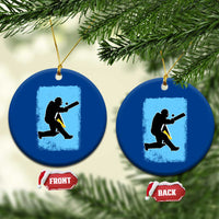 Saint Lucia Cricket Ceramic Ornament Retro Vintage Sport Saint Lucian Flag West Indies Cricket Fan