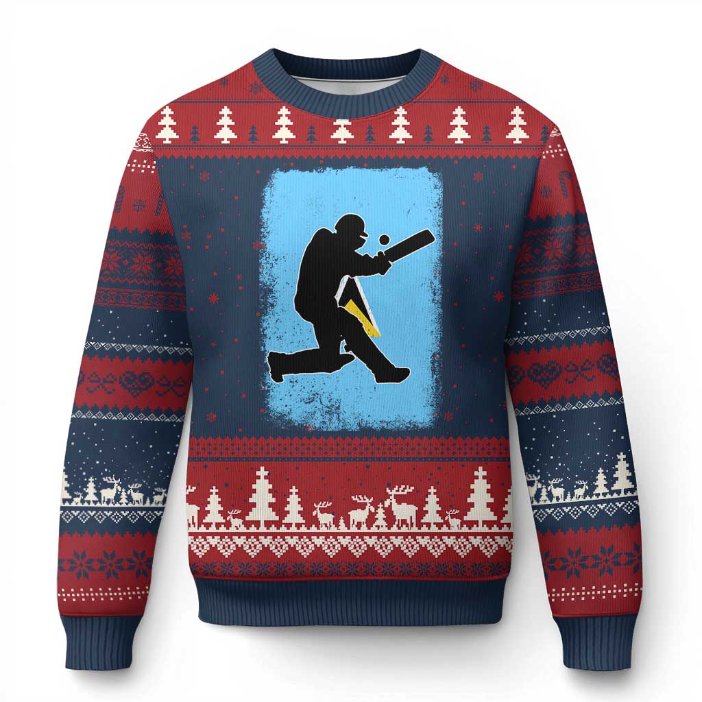 Saint Lucia Cricket Ugly Christmas Sweater Retro Vintage Sport Saint Lucian Flag West Indies Cricket Fan