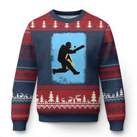 Saint Lucia Cricket Ugly Christmas Sweater Retro Vintage Sport Saint Lucian Flag West Indies Cricket Fan