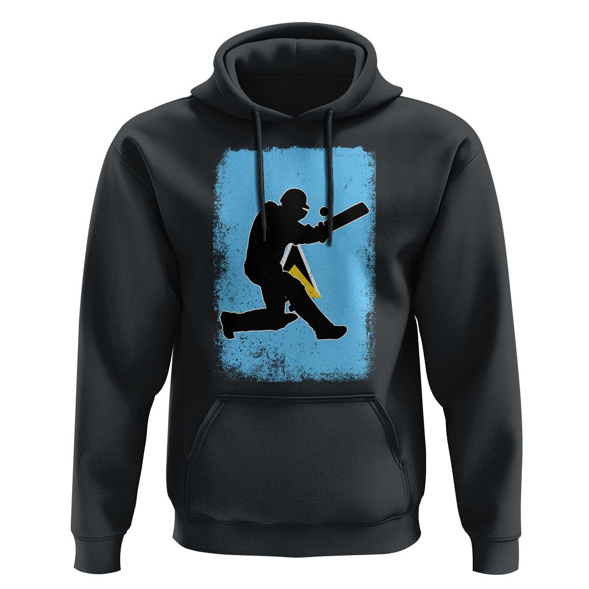 Saint Lucia Cricket Hoodie Retro Vintage Sport Saint Lucian Flag West Indies Cricket Fan