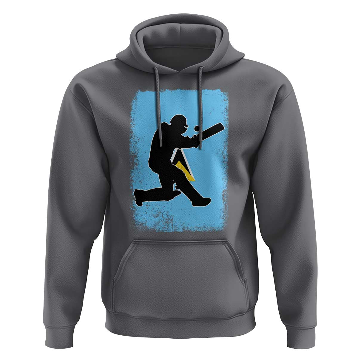 Saint Lucia Cricket Hoodie Retro Vintage Sport Saint Lucian Flag West Indies Cricket Fan