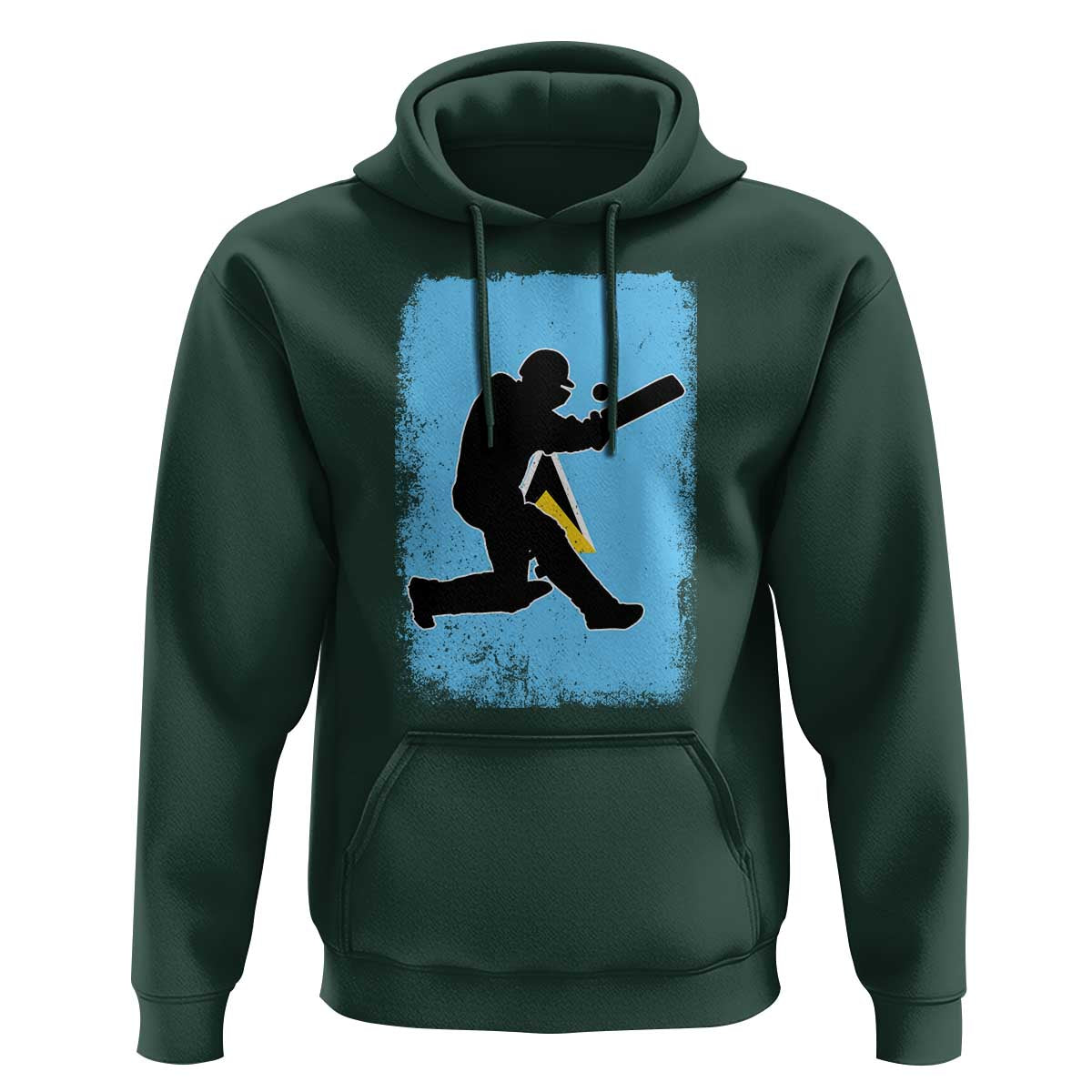 Saint Lucia Cricket Hoodie Retro Vintage Sport Saint Lucian Flag West Indies Cricket Fan