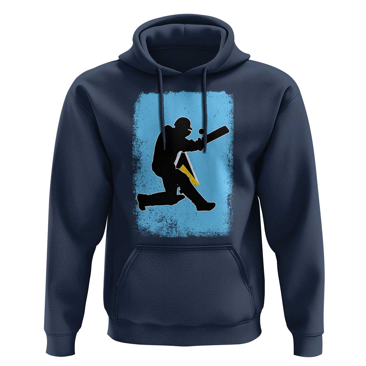 Saint Lucia Cricket Hoodie Retro Vintage Sport Saint Lucian Flag West Indies Cricket Fan