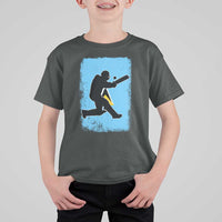 Saint Lucia Cricket T Shirt For Kid Retro Vintage Sport Saint Lucian Flag West Indies Cricket Fan