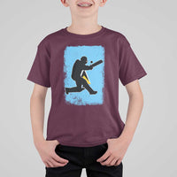 Saint Lucia Cricket T Shirt For Kid Retro Vintage Sport Saint Lucian Flag West Indies Cricket Fan
