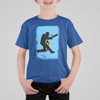 Saint Lucia Cricket T Shirt For Kid Retro Vintage Sport Saint Lucian Flag West Indies Cricket Fan