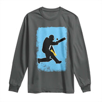Saint Lucia Cricket Long Sleeve Shirt Retro Vintage Sport Saint Lucian Flag West Indies Cricket Fan